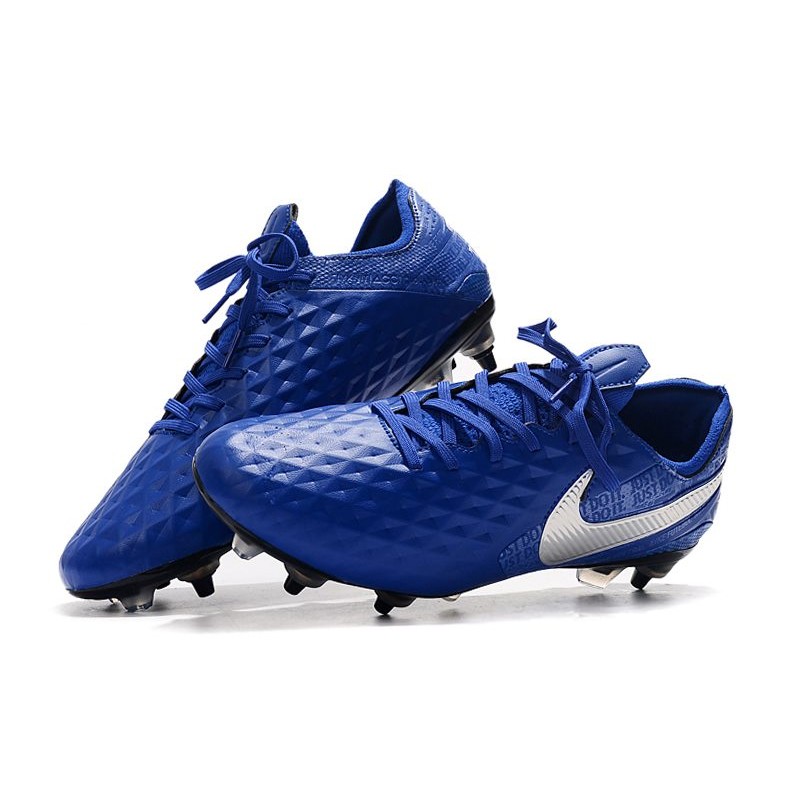 Nike Tiempo Legend VIII Elite SG PRO AC Modrý stříbrný